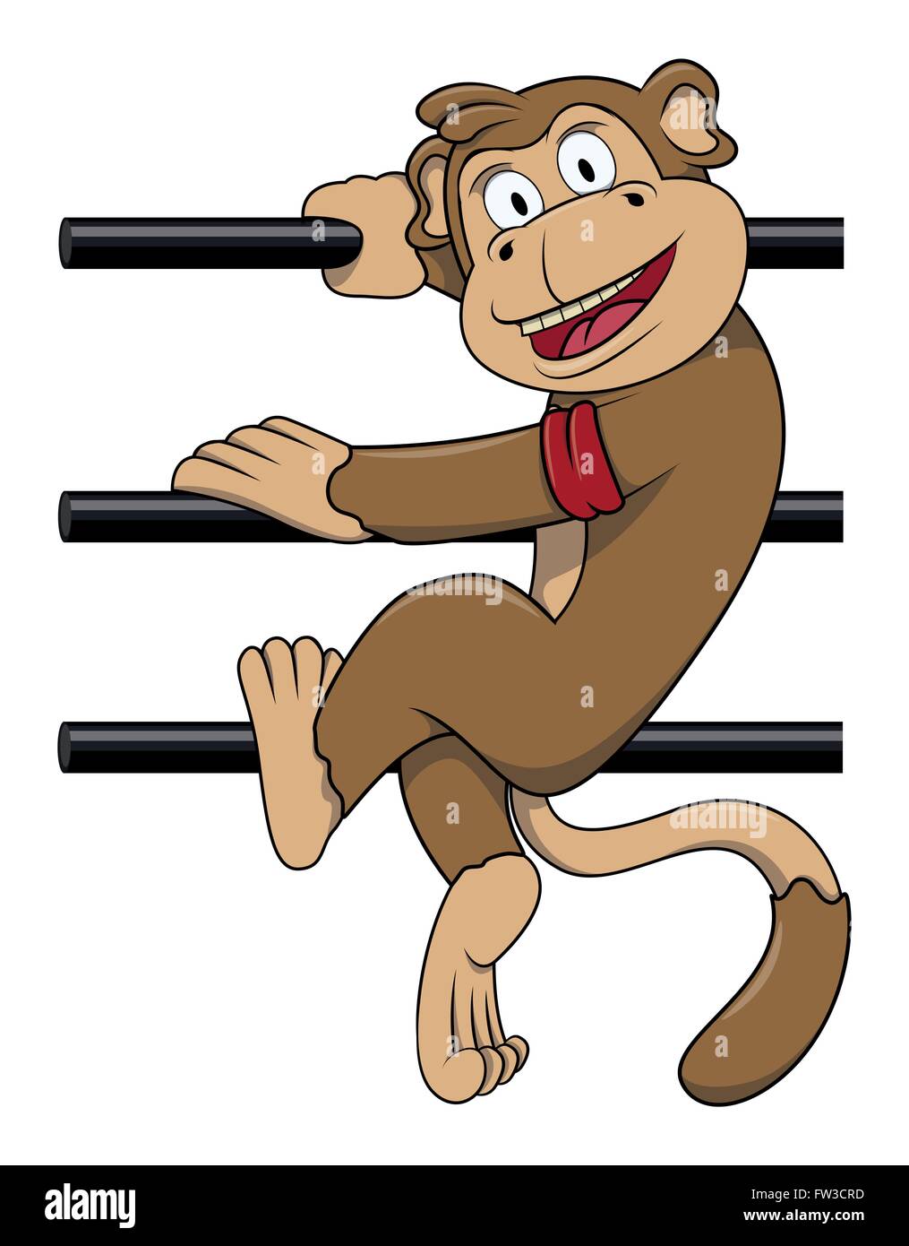 Happy monkey cartoon hi-res stock photography and images - Page 4 - Alamy