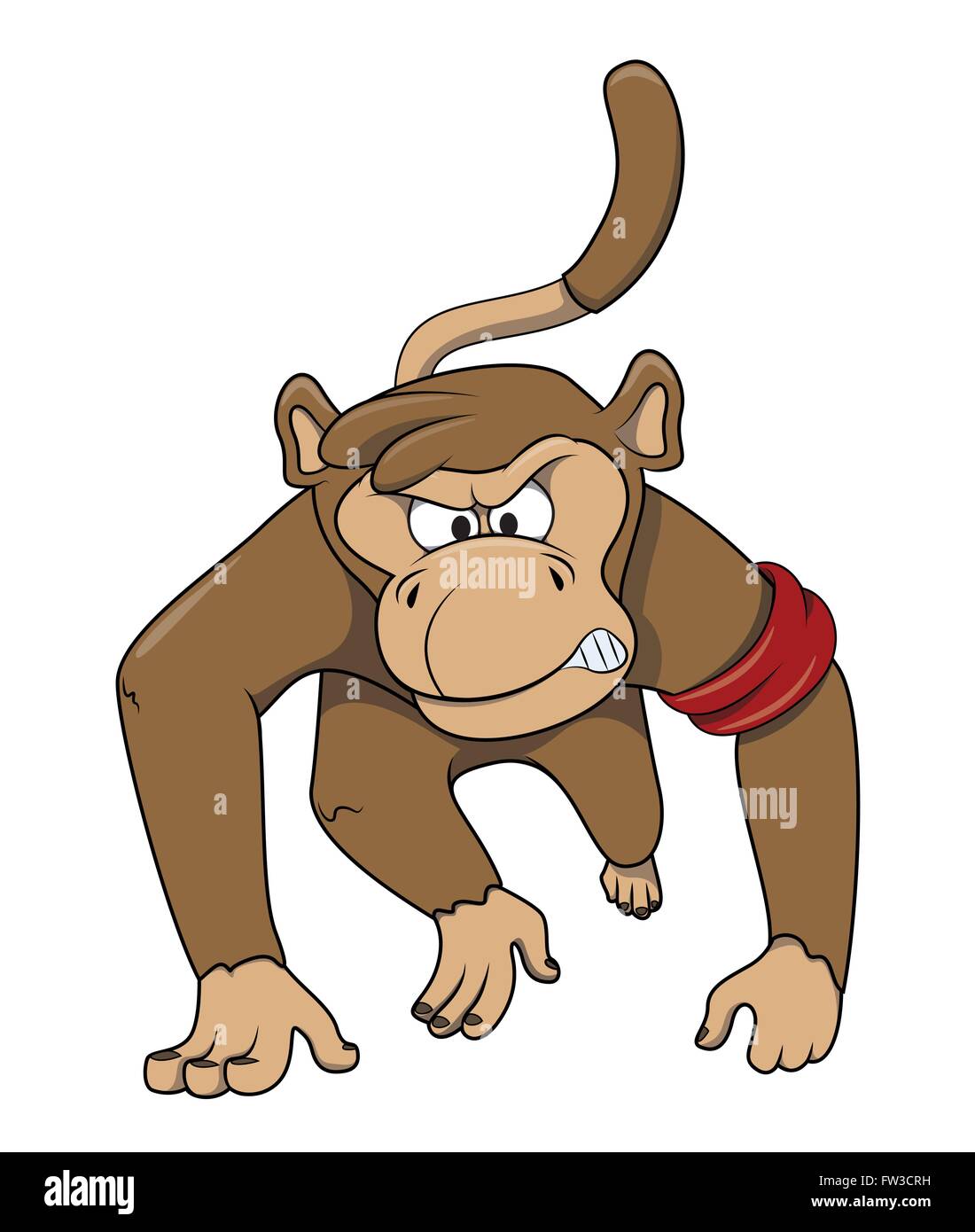 Monkey cartoon illustration Stock Vector Image & Art - Alamy