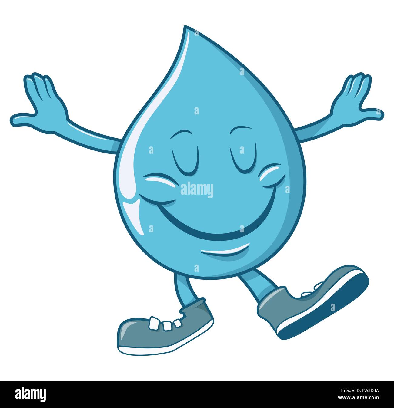 Drop character Stock Vector Images - Alamy