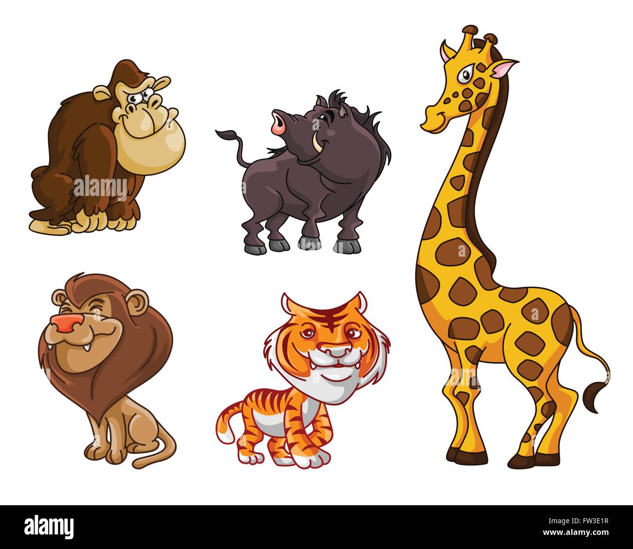 Safari Animals group Stock Vector Image & Art Alamy