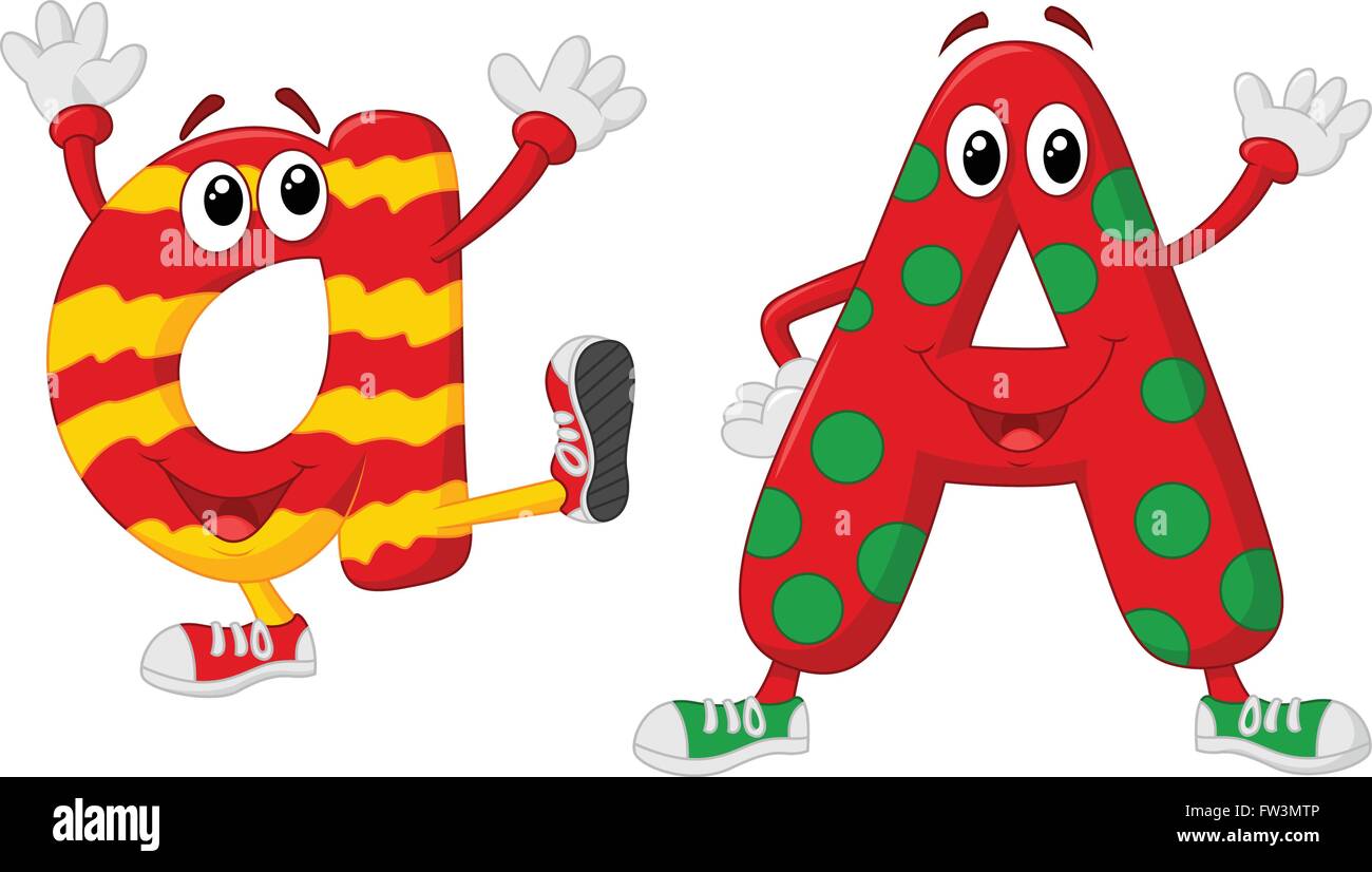 Cartoon alphabet A Stock Vector Image & Art - Alamy