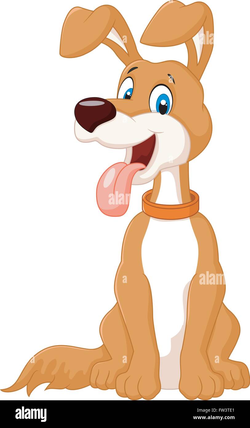 Cartoon adorable dog Stock Vector