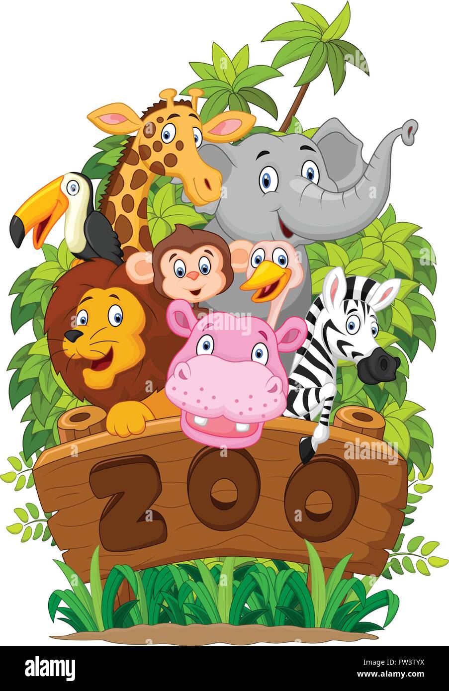 Illustration collection of zoo animals on white background Stock Vector Image & Art - Alamy Illustration collection of zoo animals on white background Stock Vector Image & Art - Alamy