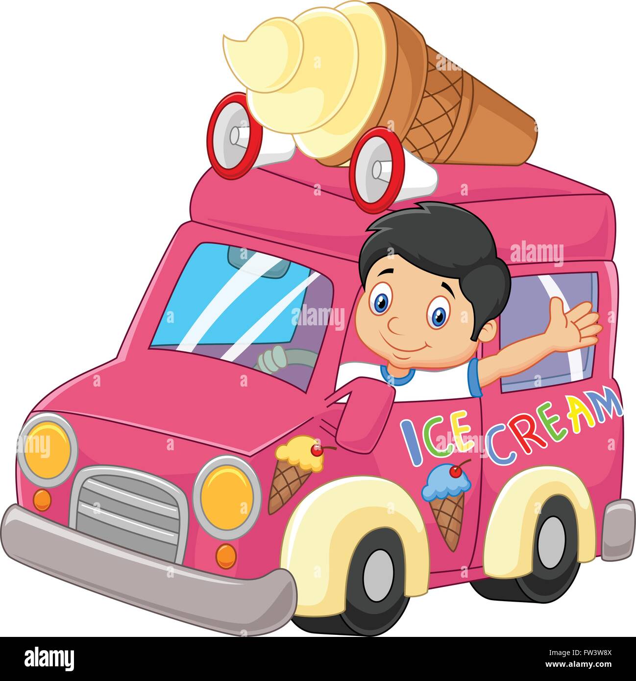 Driving cartoon hi-res stock photography and images - Alamy