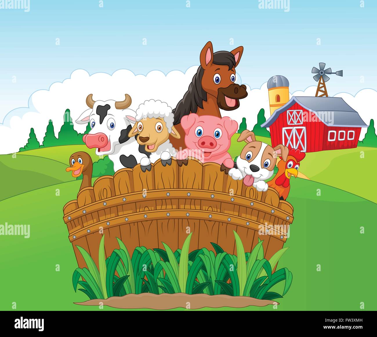 Collection farm animals Stock Vector Image & Art - Alamy