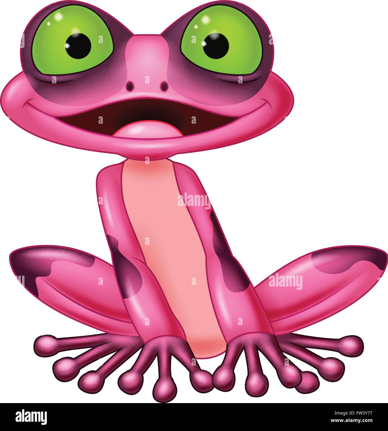 Cartoon cute frog Stock Vector Image & Art - Alamy