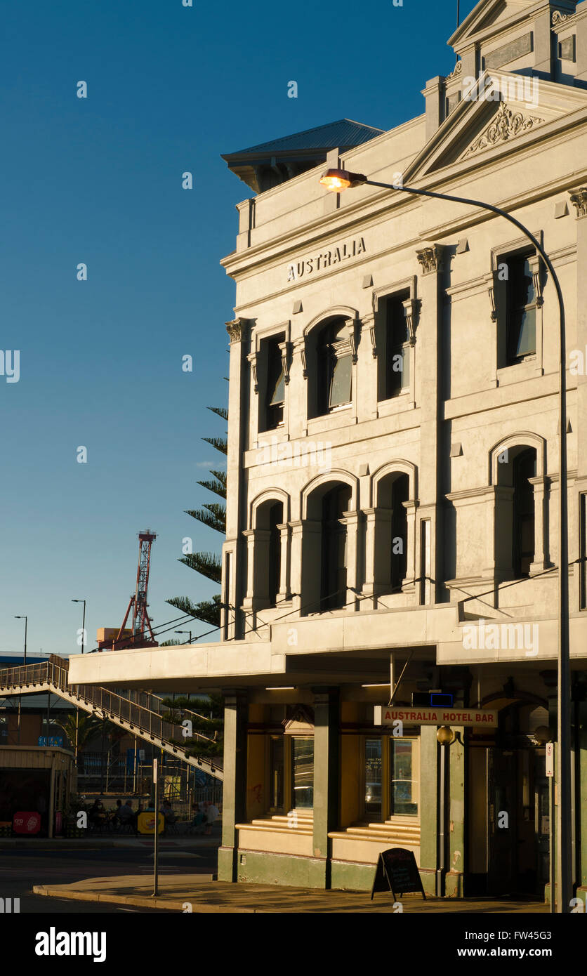 The Australia hotel, an iconic pub (hotel) of Fremantle, Western Australia, Australia Stock Photo