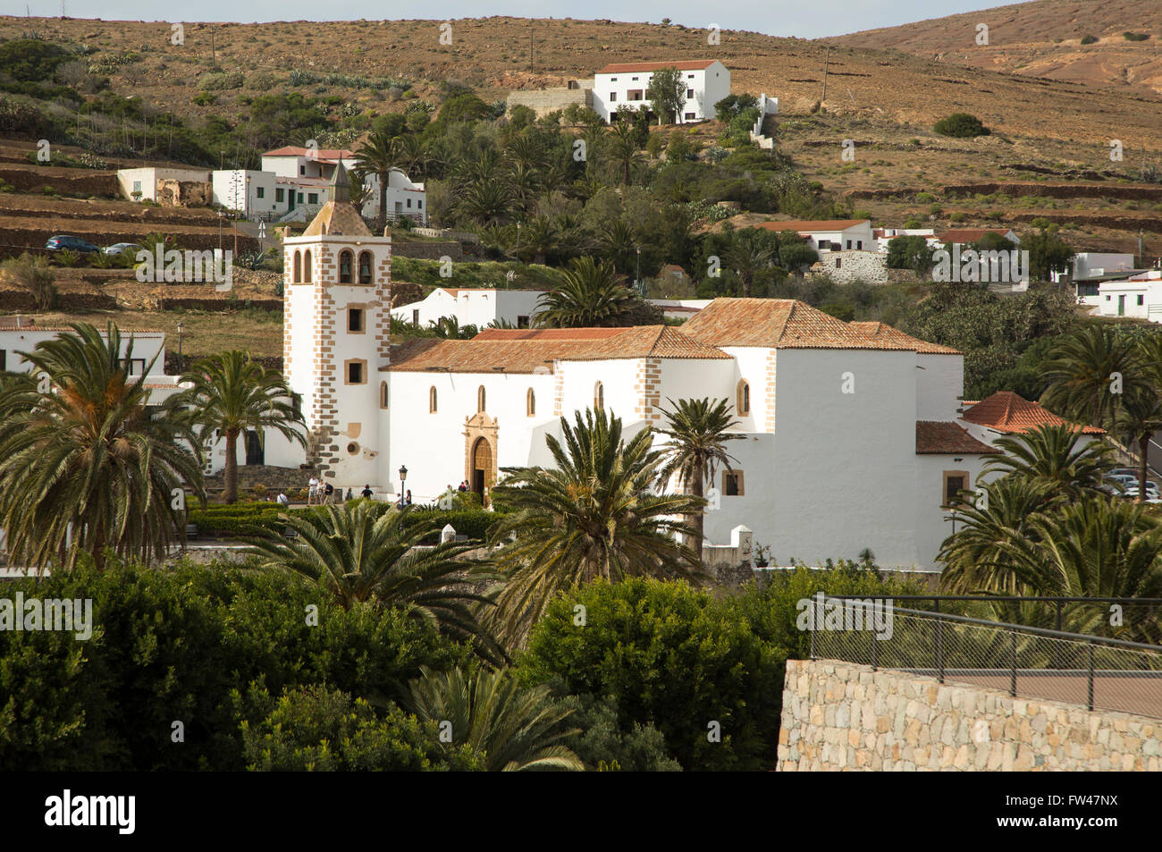Historic church of Iglesia de Santa Maria, Betancuria, Fuerteventura, Canary Islands, Spain Stock Photo