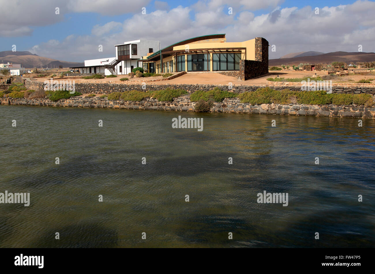 Museo de la Sal, Salt museum, Las Salinas del Carmen, Fuerteventura, Canary Islands, Spain Stock Photo