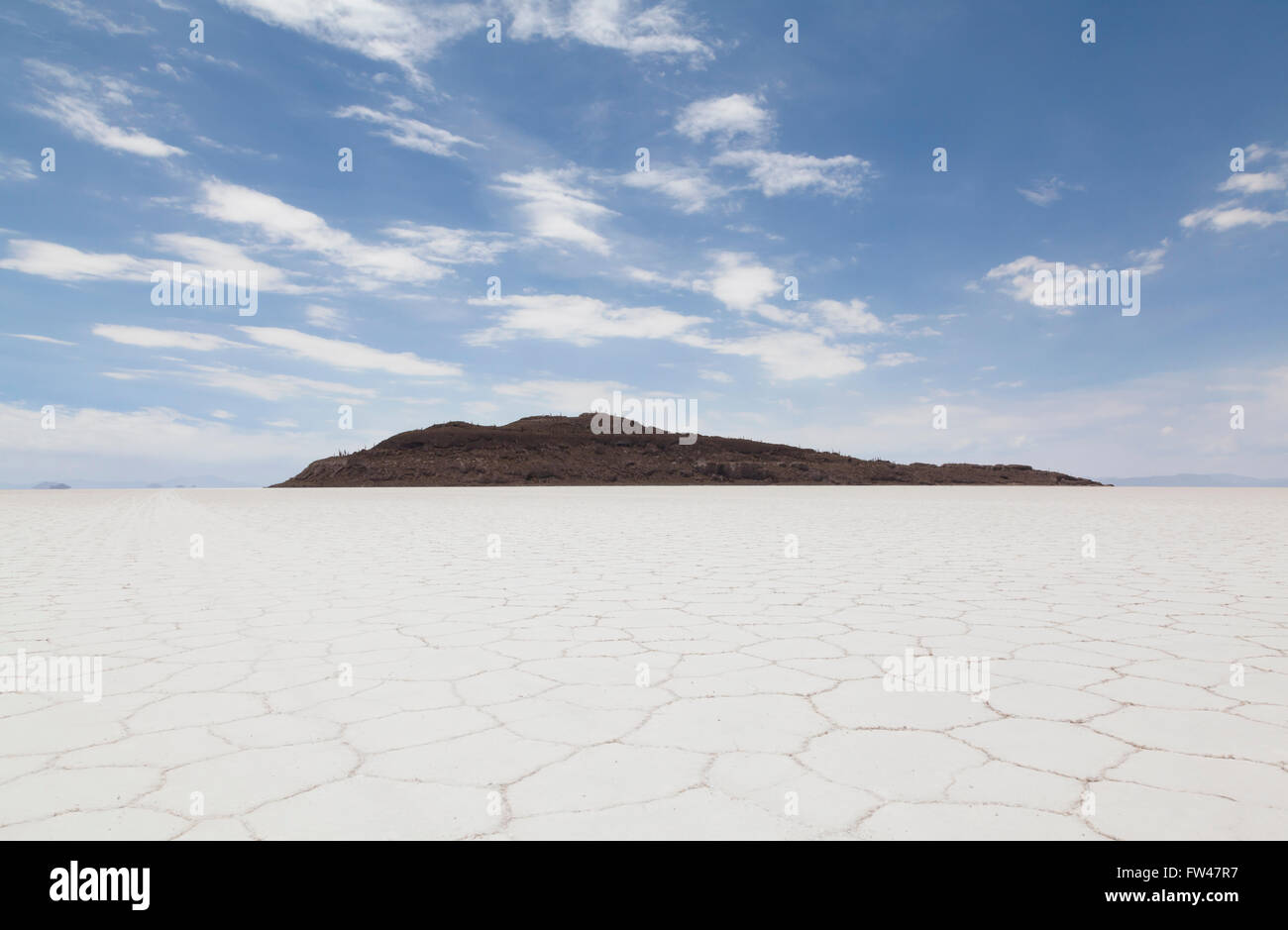 Uyuni salt flats, Bolivia Stock Photo