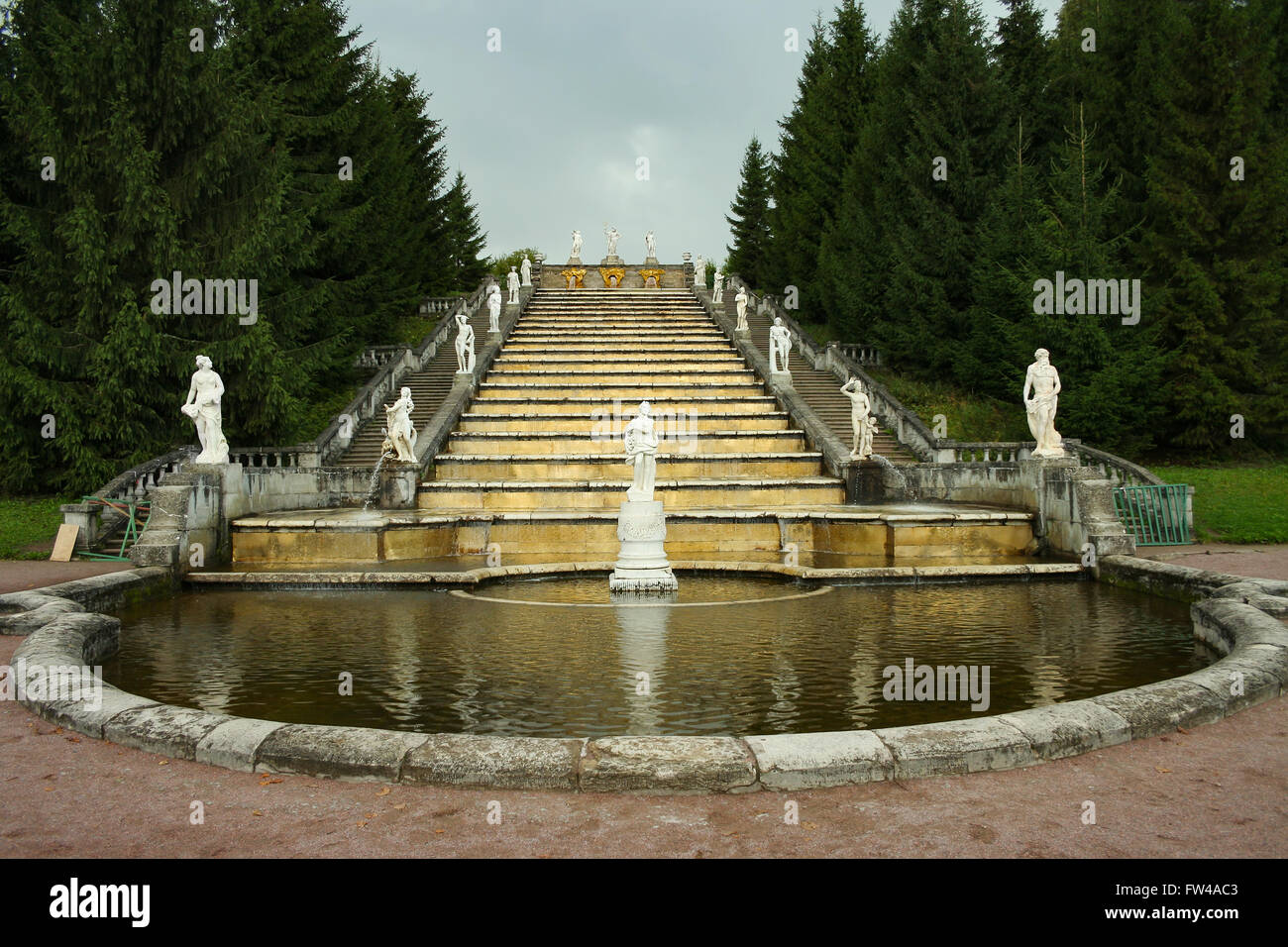 Peterhof, the summer residence of Russian emperors in the environs of ...