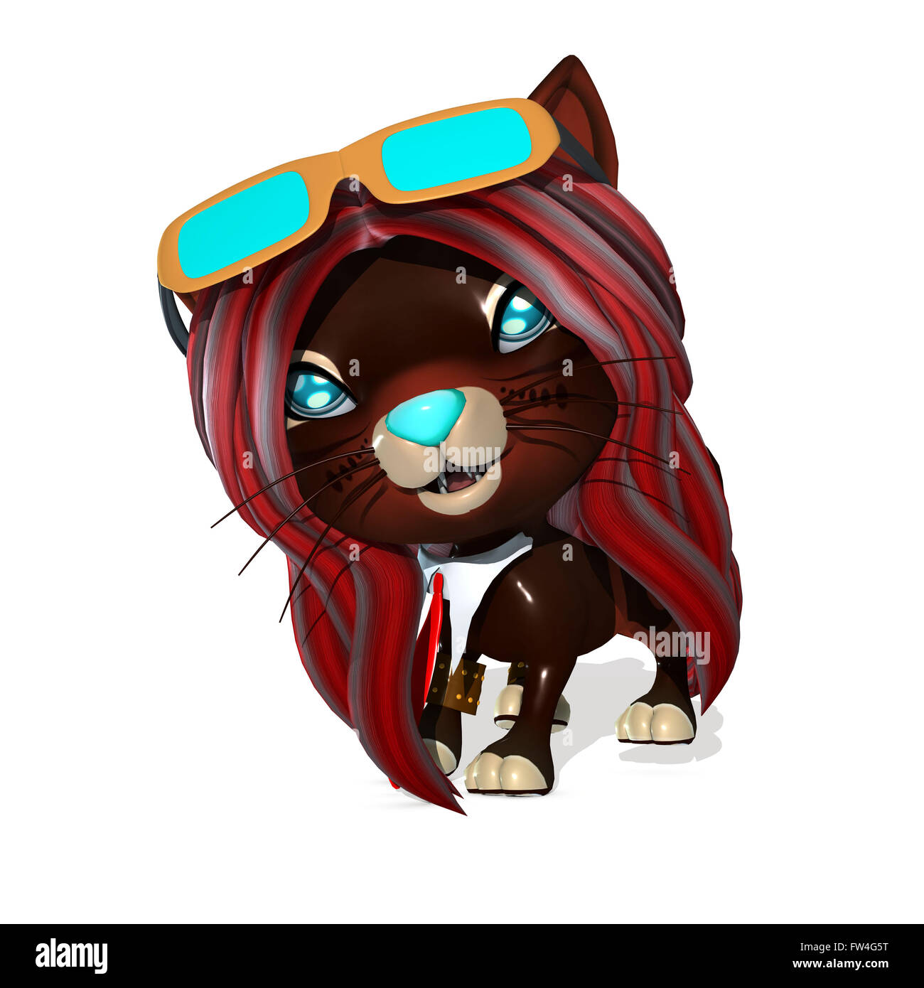 3D Rendered cute fantasy pet Stock Photo - Alamy