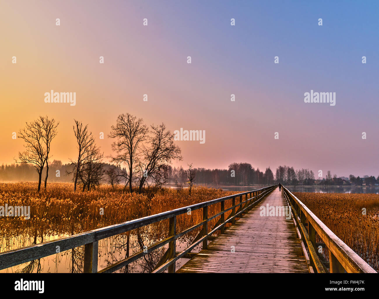 Lonely bridge hi-res stock photography and images - Alamy