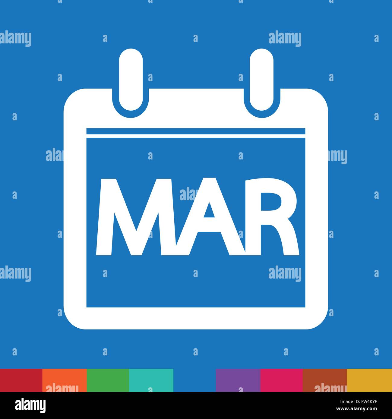 Month Calendar Icon illustration sign design style Stock Vector Image ...