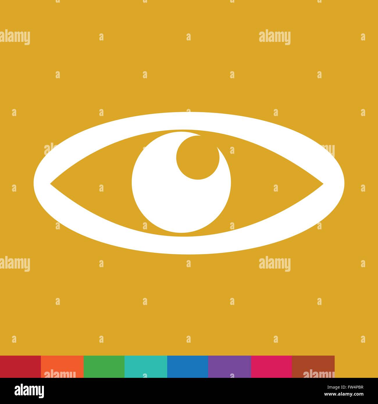 Eye icon illustration sign design style Stock Vector Image & Art - Alamy