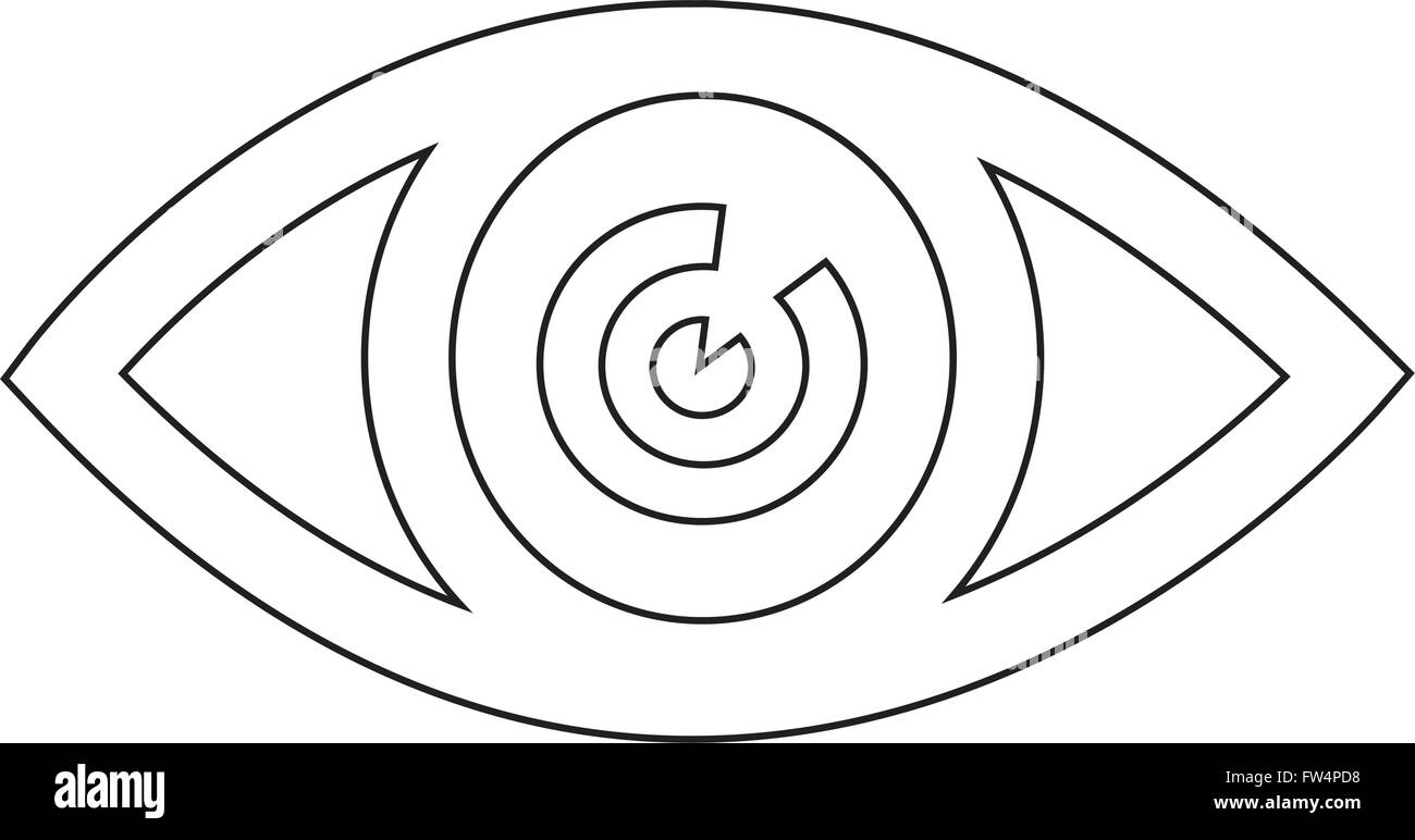 Eye icon illustration sign design style Stock Vector Image & Art - Alamy