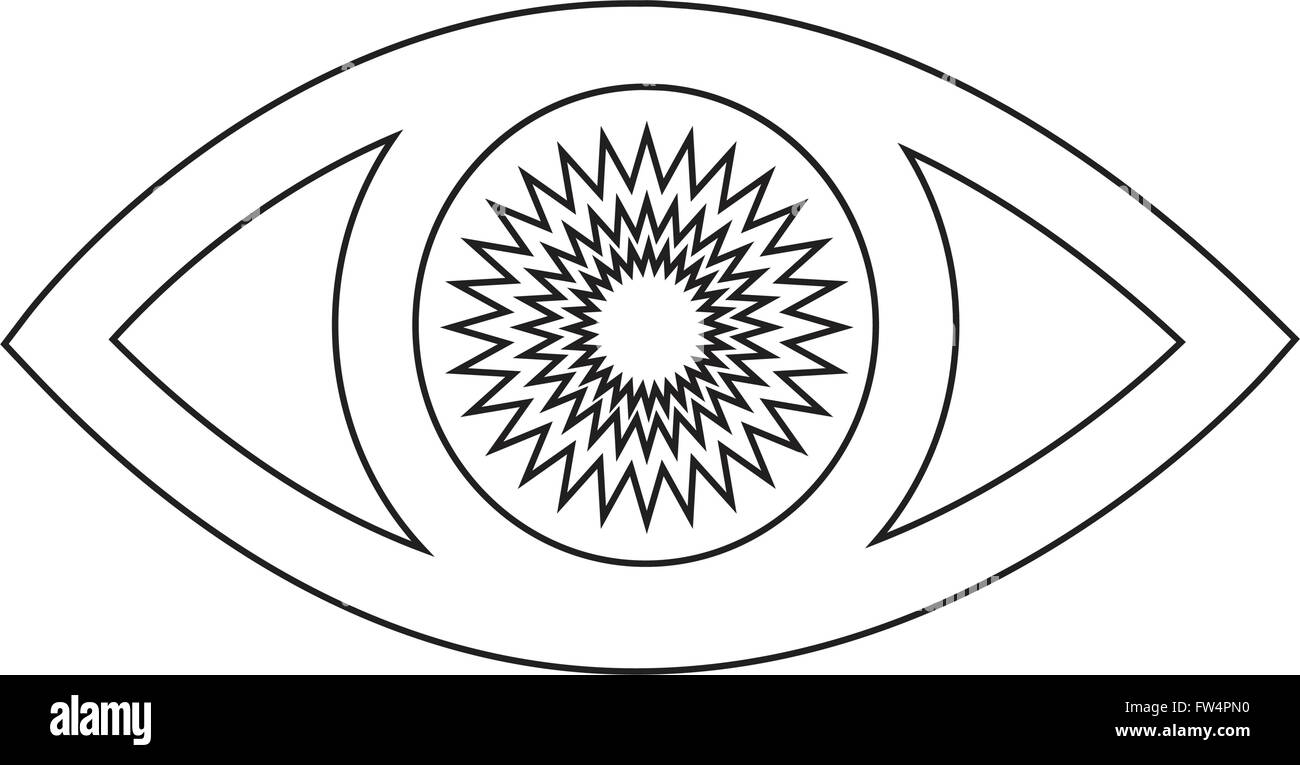 Eye icon illustration Stock Vector Image & Art - Alamy