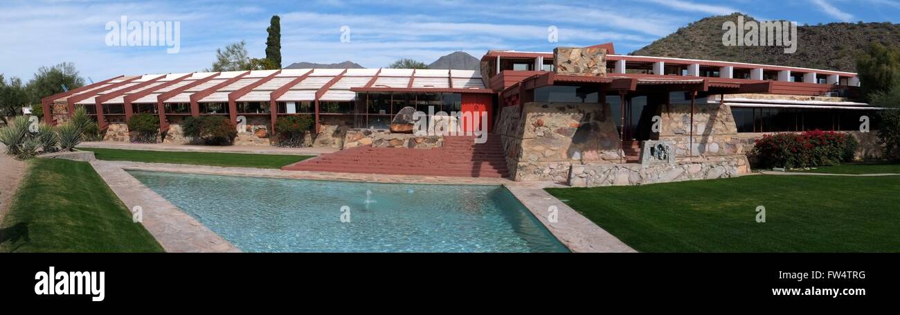 Panorama of Taliesin West Stock Photo - Alamy