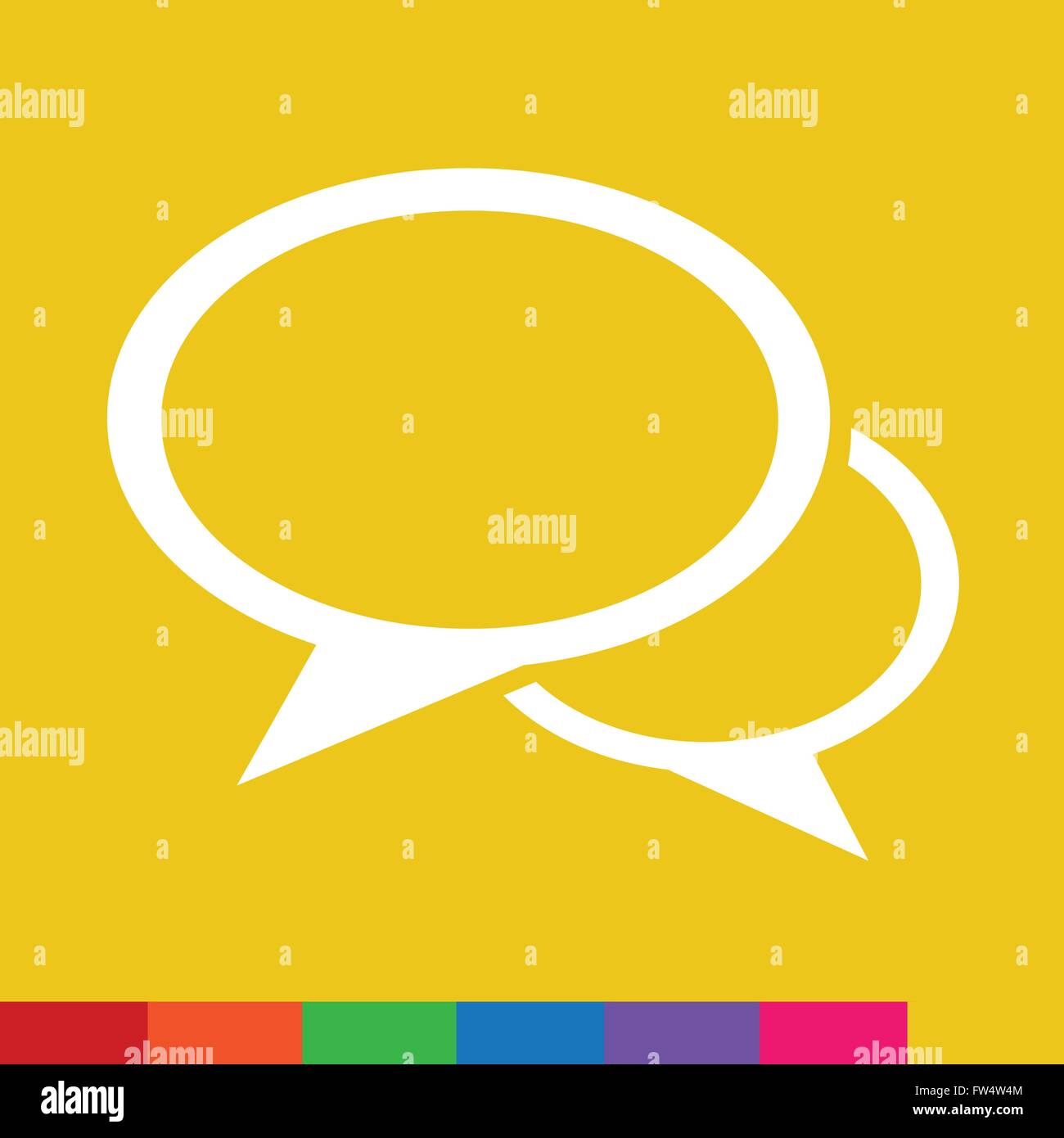 Speech bubble icon Illustration symbol design Stock Vector Image & Art ...