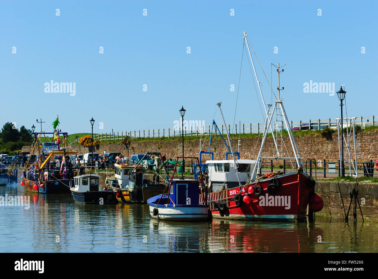 Maryport harbour fishing boat hi-res stock photography and images - Alamy