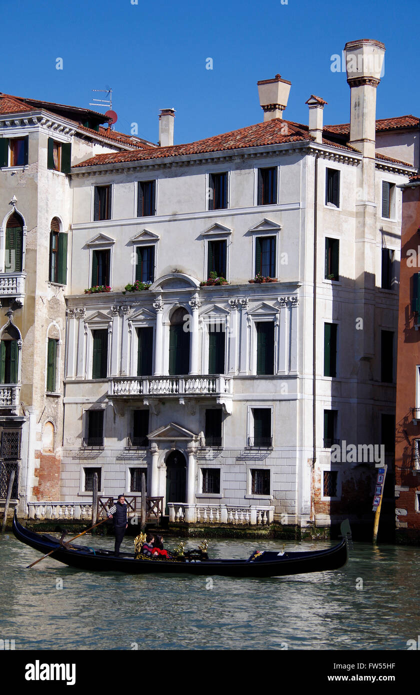 Venice, Palazzo Mangili-Valmarana, Grand canal Stock Photo