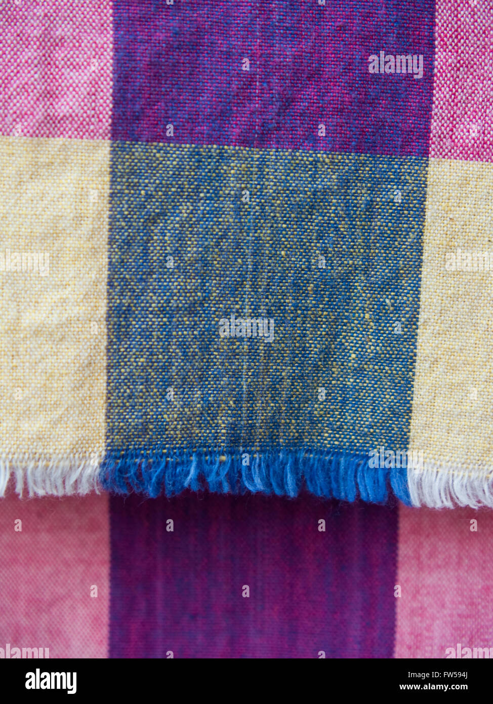 General native Thai style handmade fabric weave Stock Photo