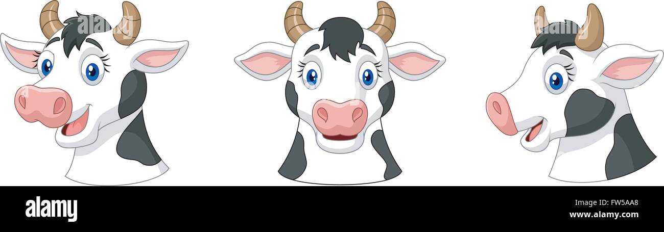 Collection head cow Stock Vector Image & Art - Alamy