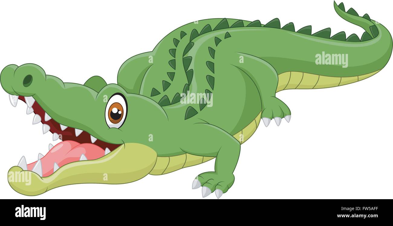 Cartoon crocodile Stock Vector