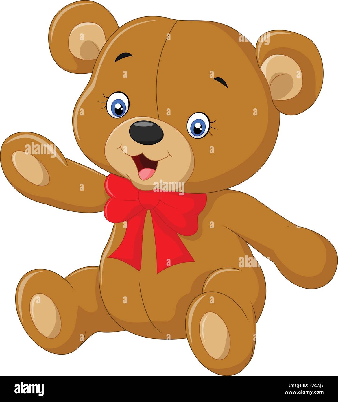 Teddy bear A vector illustration of a cute cartoon teddy bear waving hand  Stock Vector Image & Art - Alamy