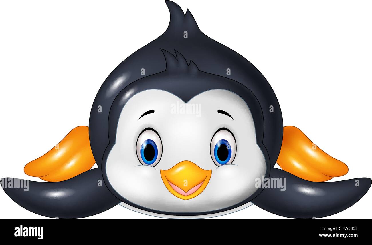 Penguin sliding on ice Stock Vector Images - Alamy