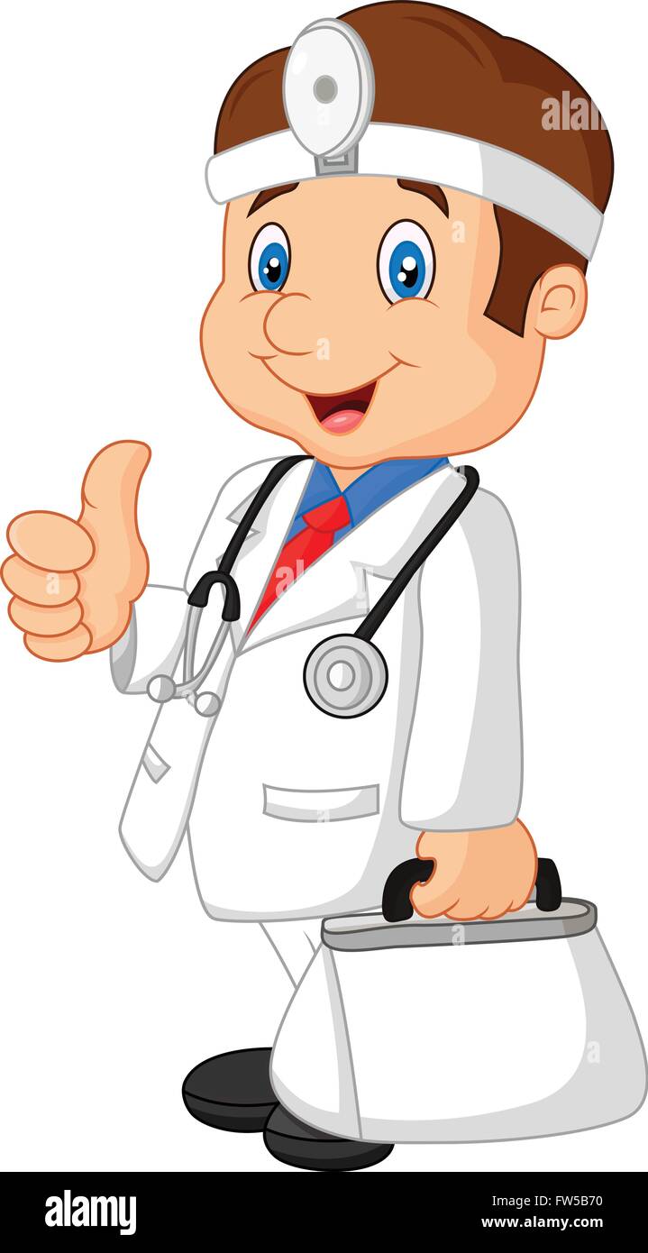 Doctor Man Carrying His First Aid Bag Stock Vector Image & Art Alamy