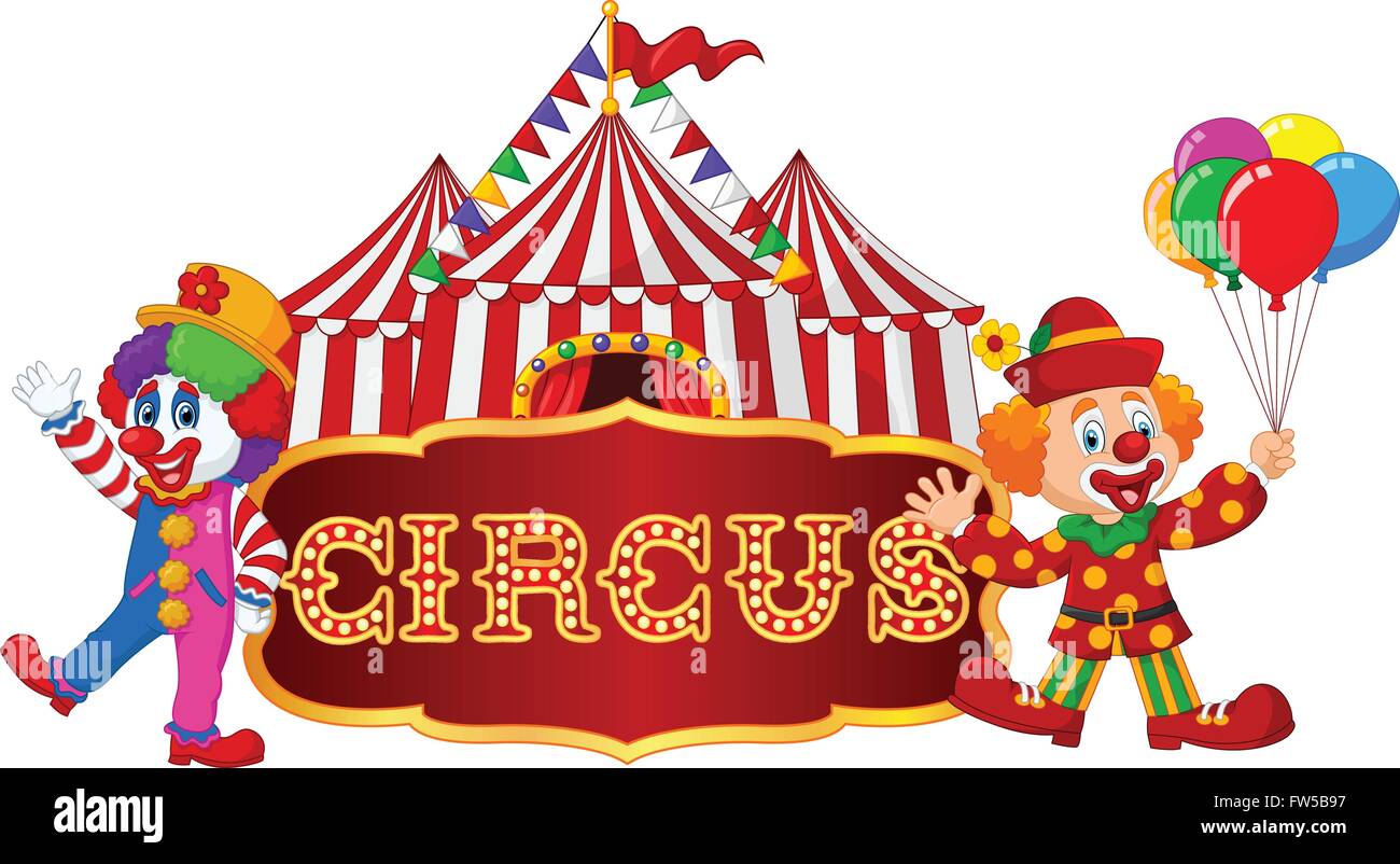 Circus Tent With Clown Isolated On White Background Stock Vector Image Art Alamy Circus Tent With Clown Isolated On White Background Stock Vector Image Art Alamy