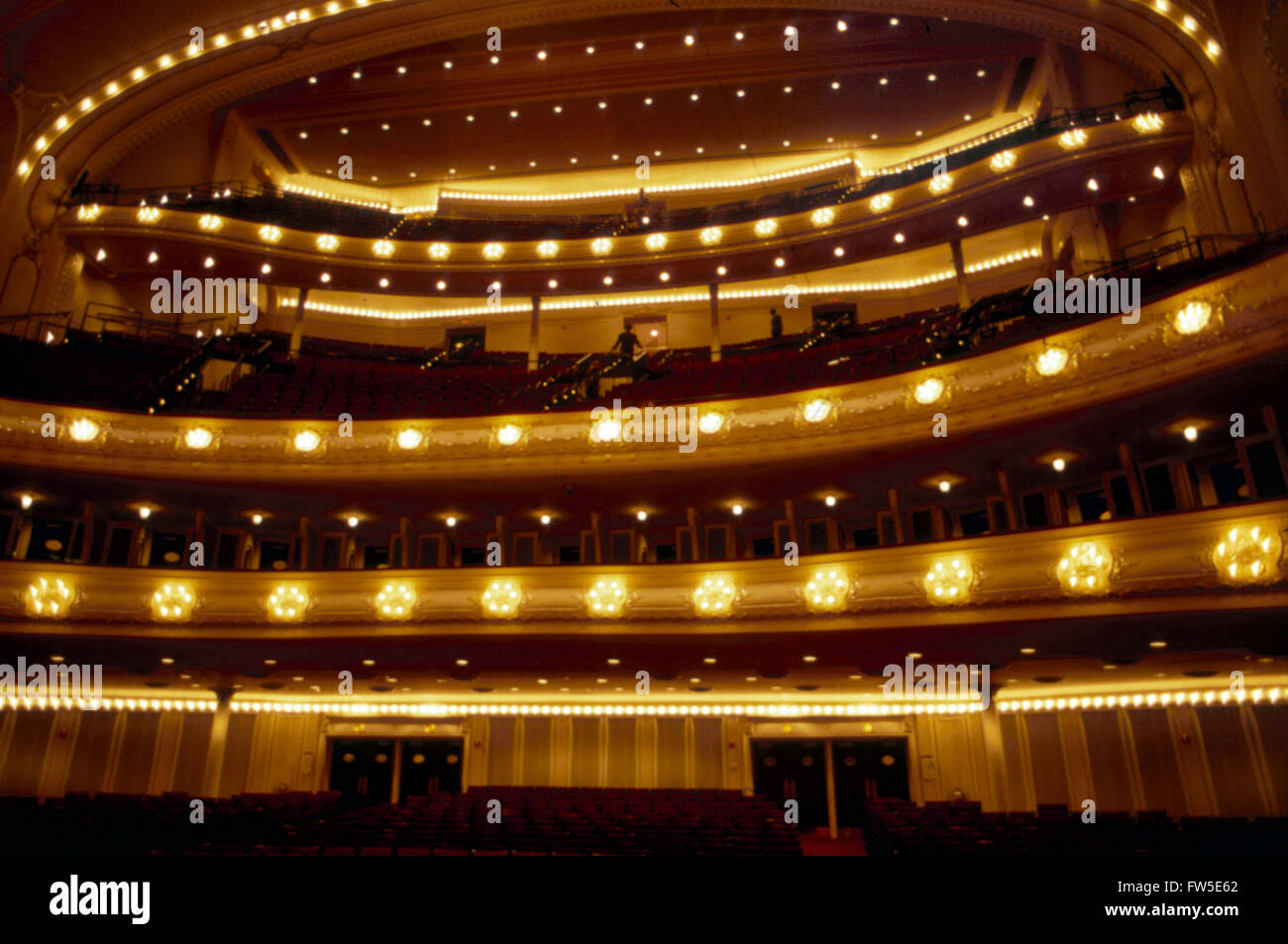 Carnegie Hall New York Usa Interior From Stage Stock