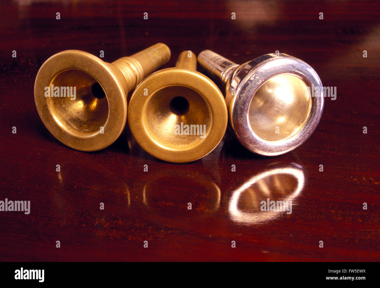 TROMBONE Mouthpieces left to right Classical tenor, Classical alto