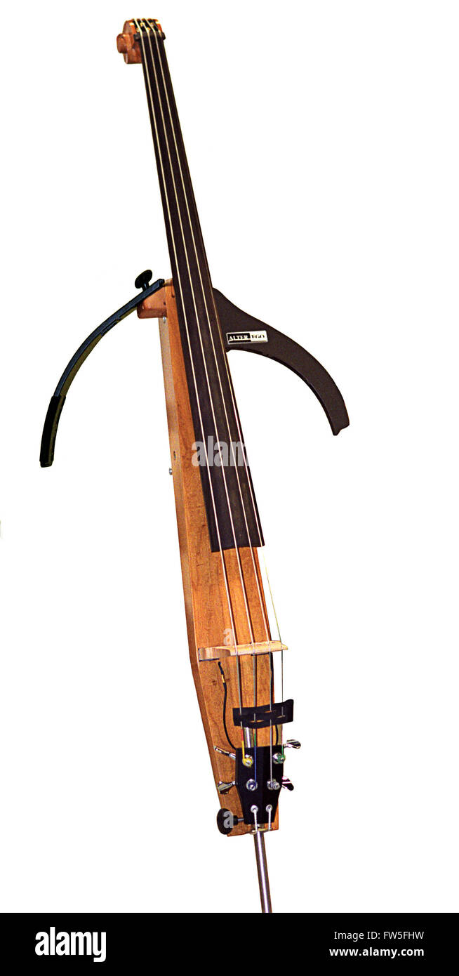 4-string double bass acoustic amplified electronic instrument