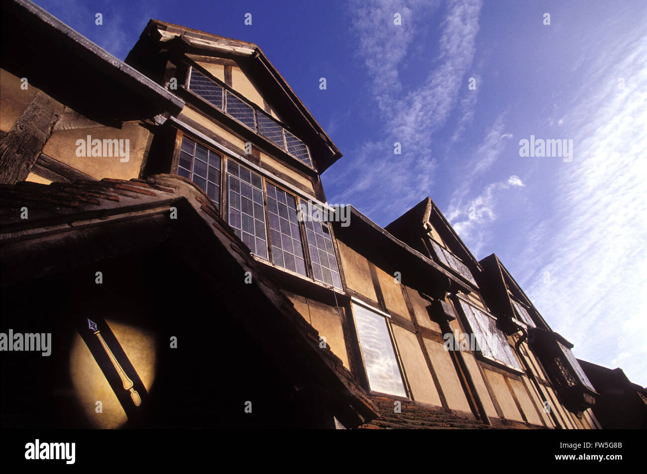 William Shakespeare 's house exterior view of the house in Stratford