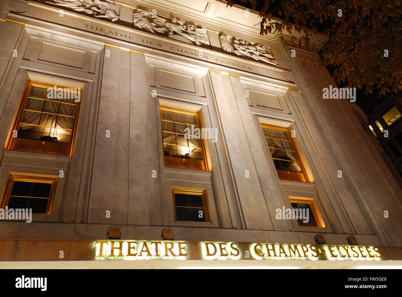 Theatre des Champs Elysees - exterior Stock Photo