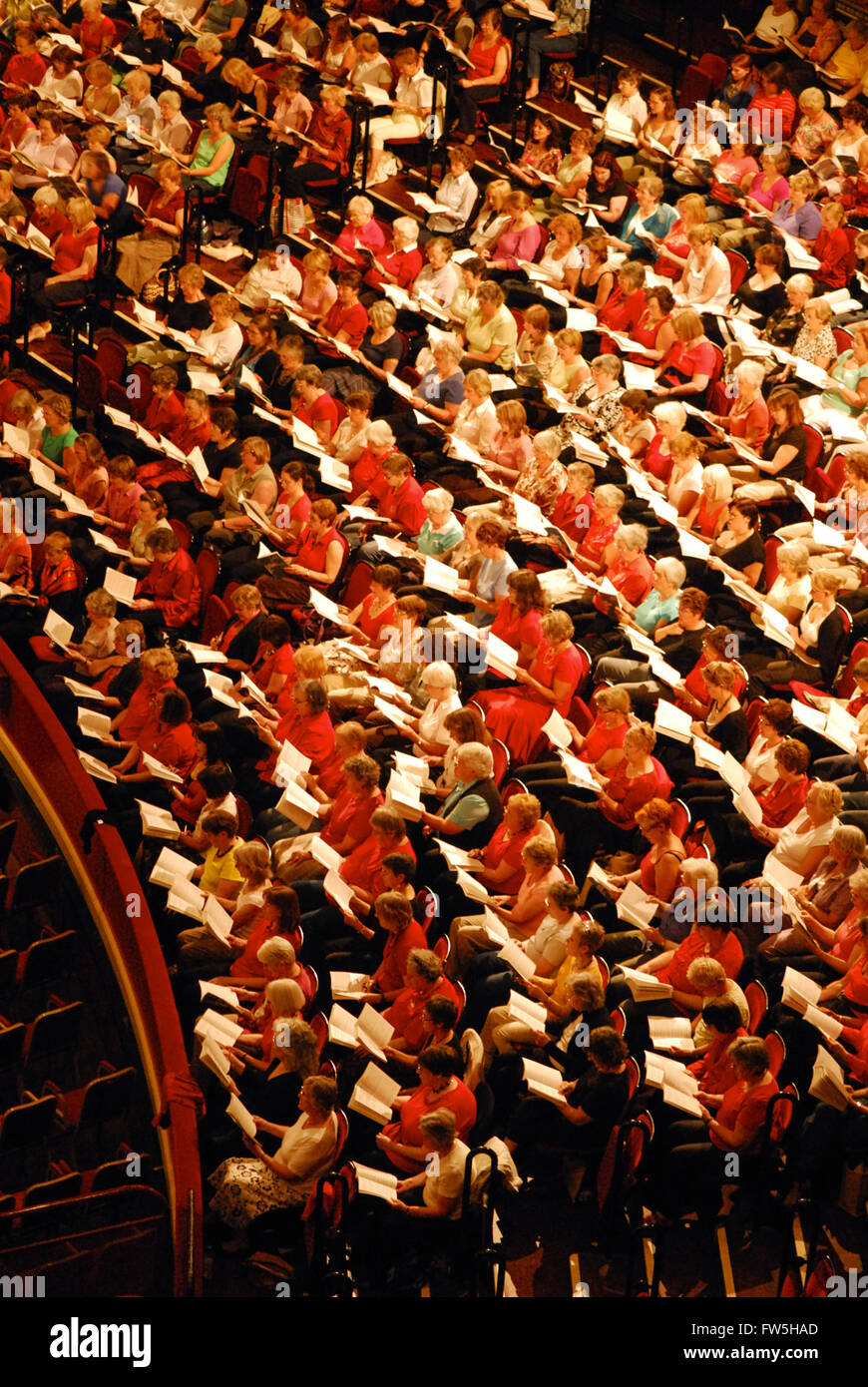 The really big chorus royal albert hall rehearsing for concerts from