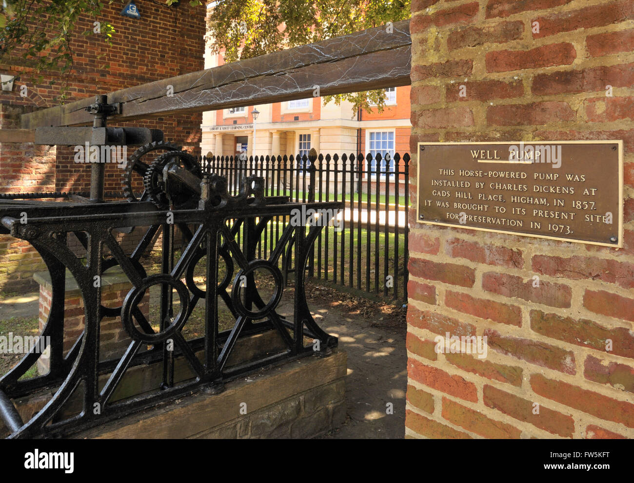 Horsepowered well pump installed by Charles Dickens in his home, Gad's