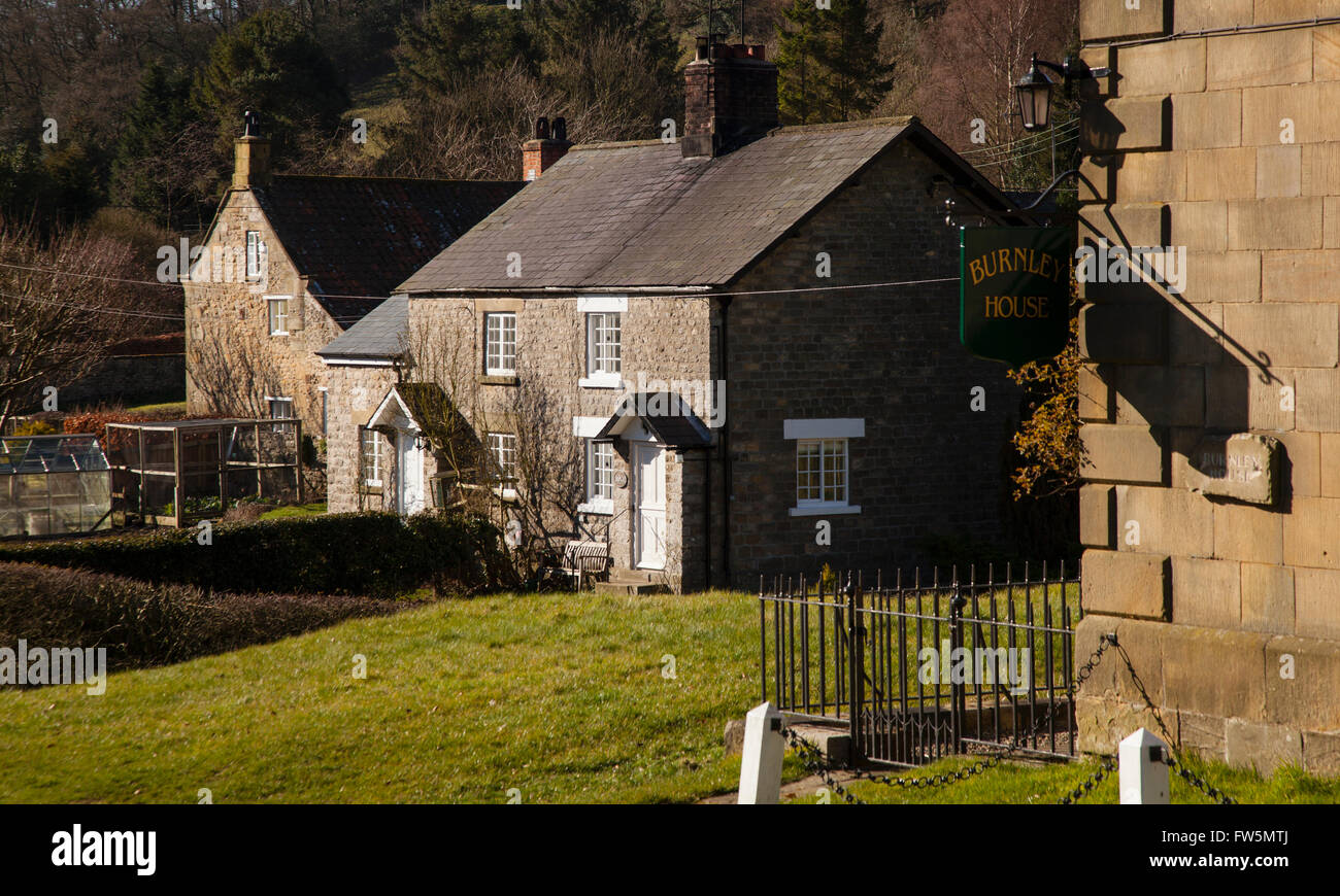 Houses, HuttonleHole, North Yorkshire Stock Photo Alamy