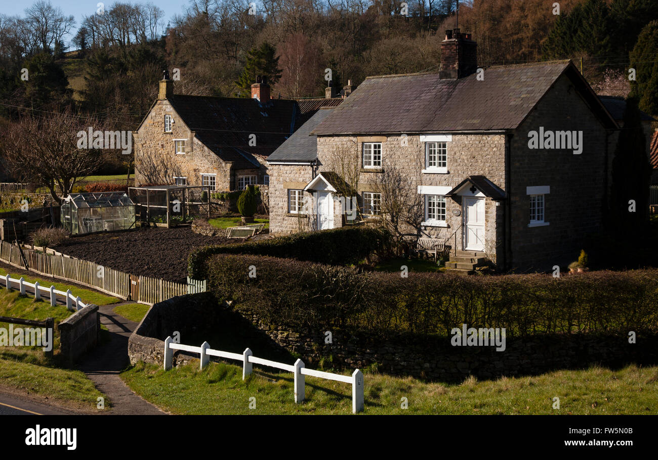 Houses, HuttonleHole, North Yorkshire Stock Photo Alamy