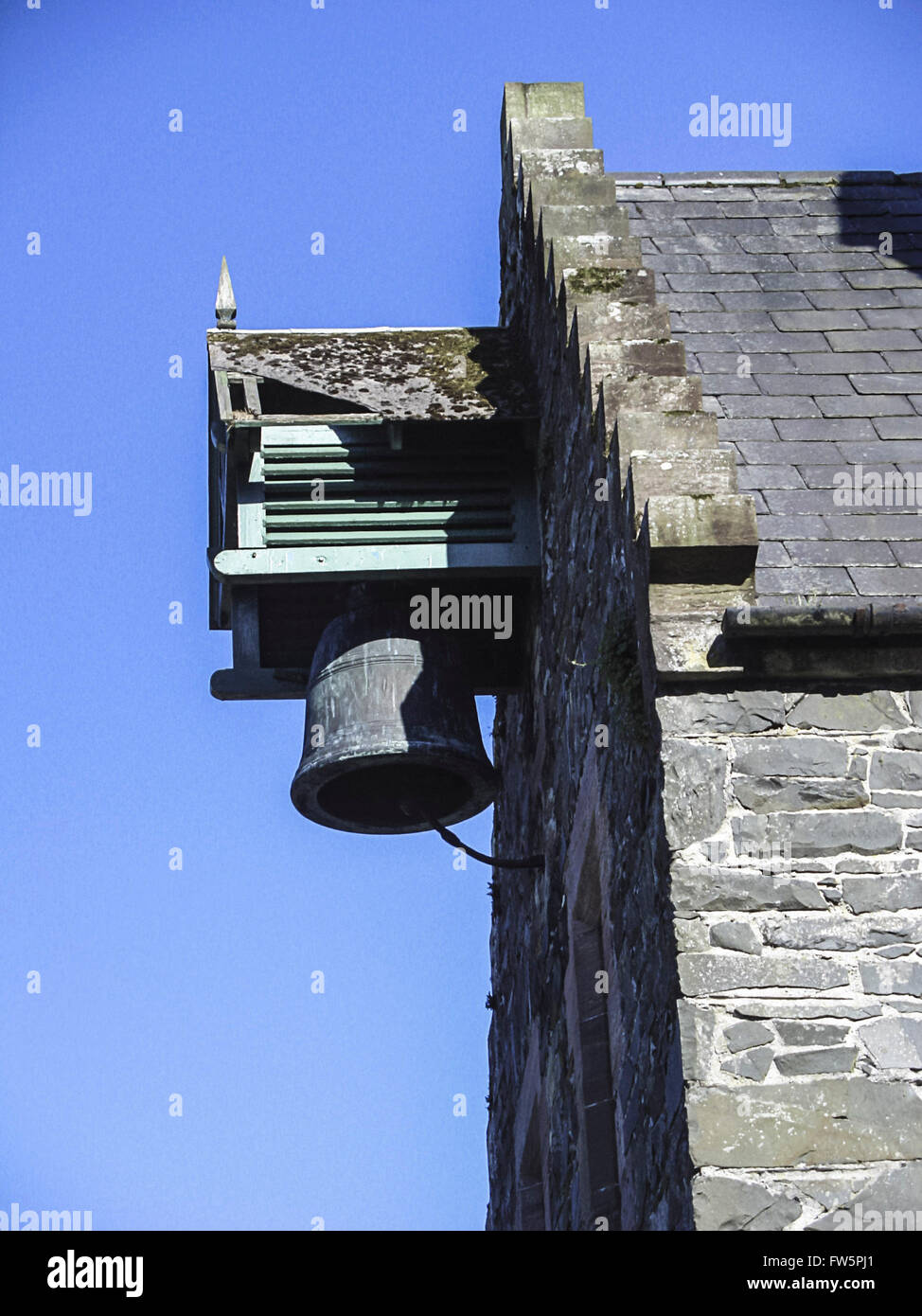 Stately home bell, Clandeboye House courtyard warning bell, outisde