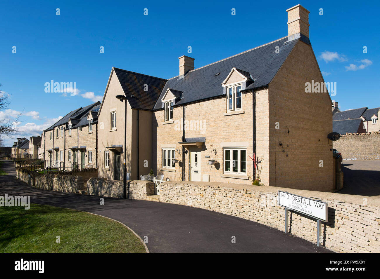 New housing development on the outskirts of Cirencester