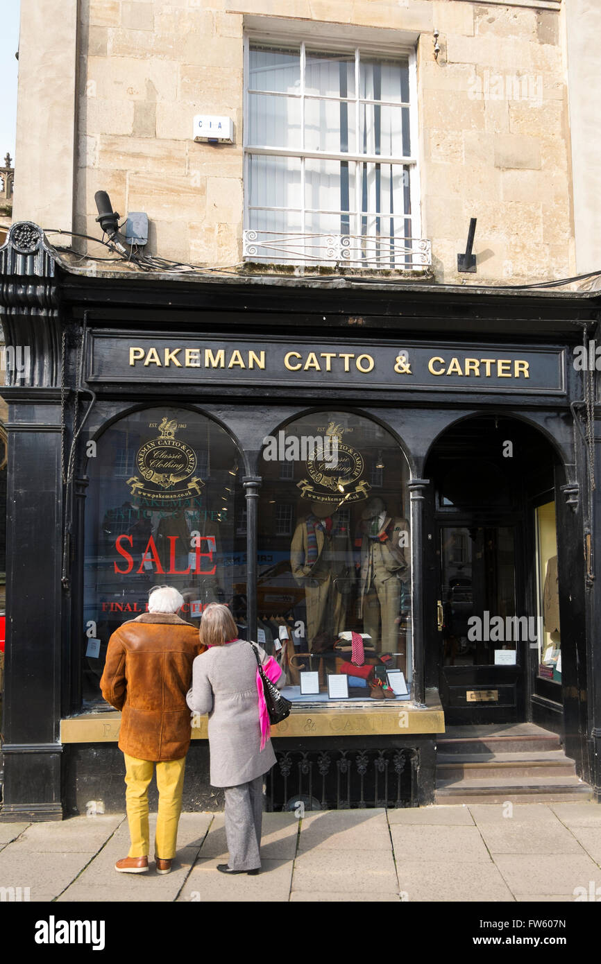 Pakeman, Catto and Carter men's clothes shop in Market Place, Cirencester,  Gloucestershire, UK Stock Photo - Alamy