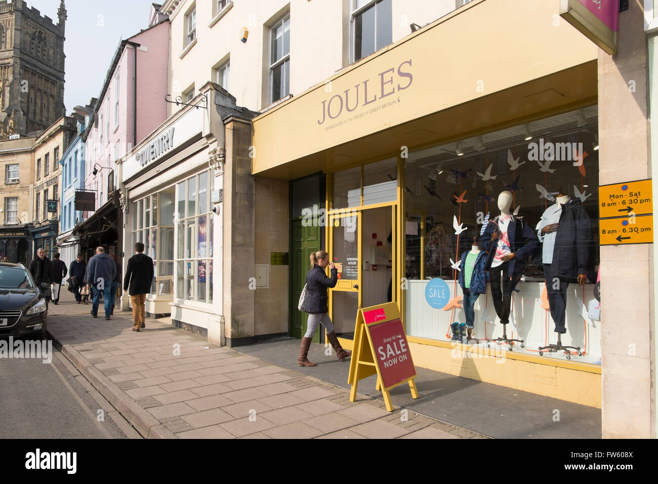 Joules clothes shop in Market Place, Cirencester, Gloucestershire, UK