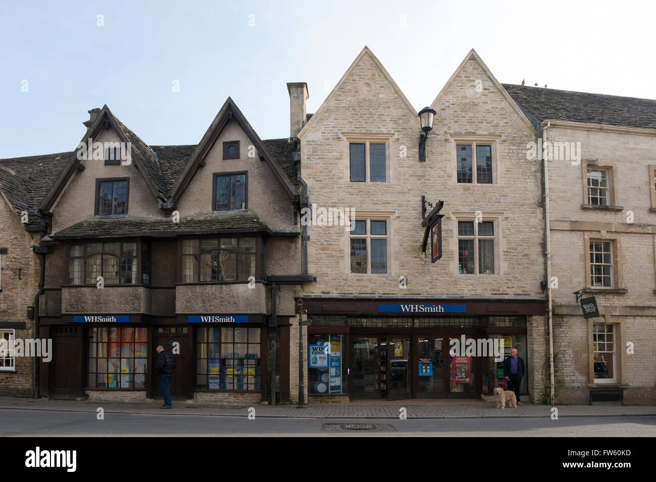 WH Smith stationery, book and magazine shop in Castle Street, Cirencester, Gloucestershire, UK Stock Photo