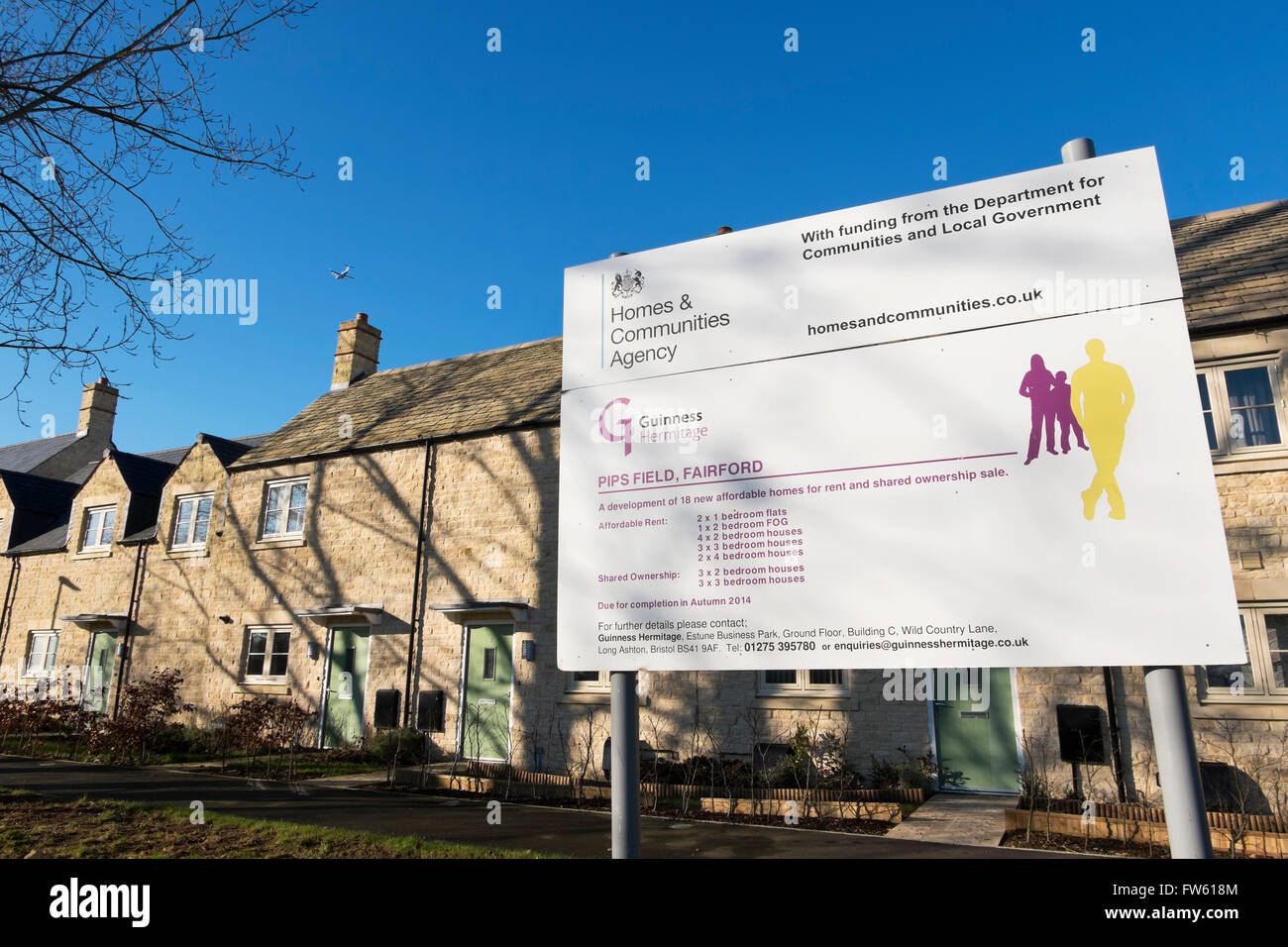 New housing development on Pips Field on the outskirts of Cotswold