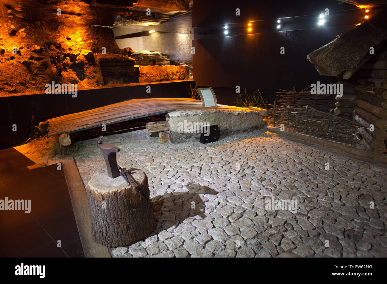 Poland, Krakow, Old Town, Rynek Underground, Historical Museum of the ...