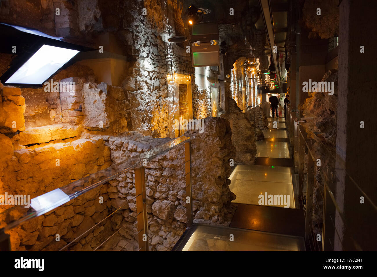 Poland, Krakow, Old Town, Rynek Underground, Historical Museum of the