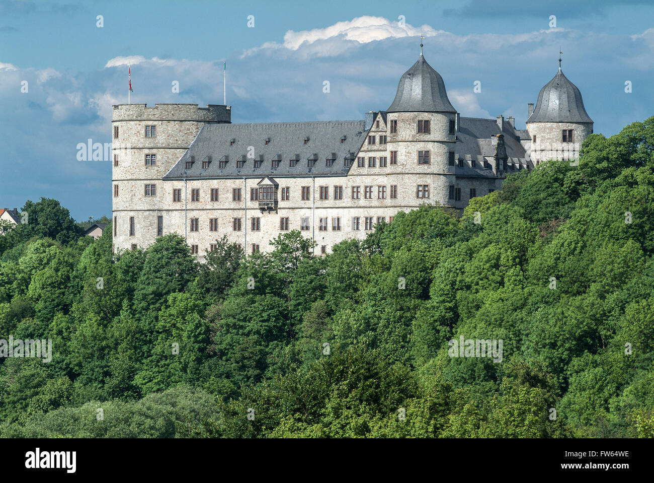 The Wewelsburg, triangular castle, 17th century, 1934-45 cult-site of the SS under Himmler, now Historical Museum Stock Photo